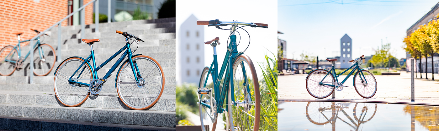 Hybrid bikes with hub gears 